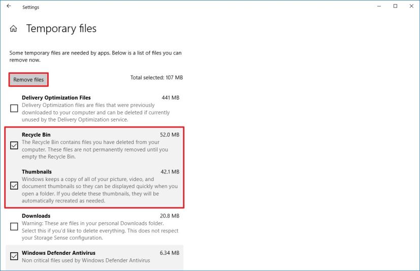 Cleanup temporary files on Windows 10 to fix 0x80070070