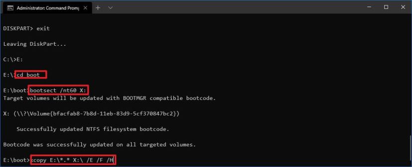 Create Windows 10 bootable USB flash drive