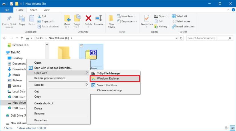 Windows 10 mount ISO