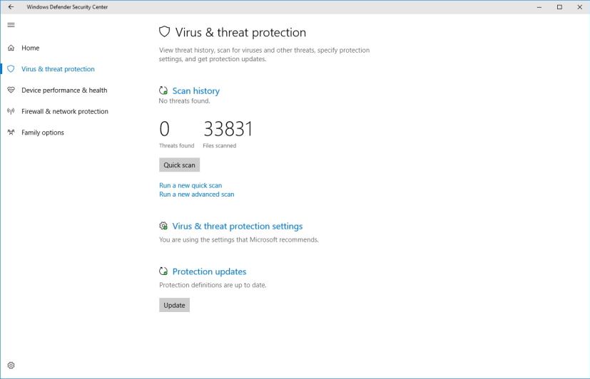 Virus & Threat Protection