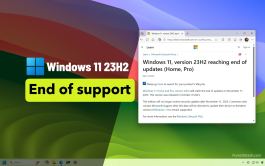 Windows 11 23H2 end of support