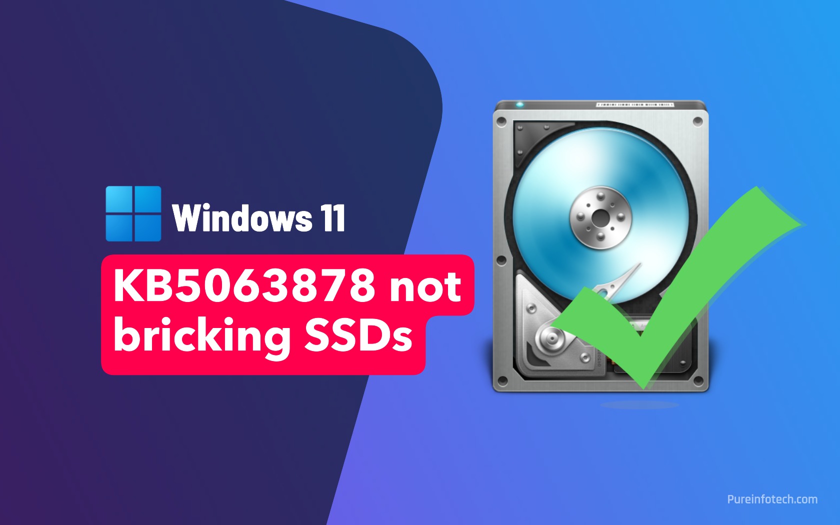 Windows 11 KB5063878 not bricking SSDs