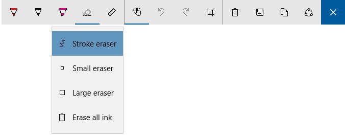 Windows Ink new Stroke eraser