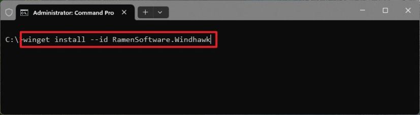 winget install Windhawk